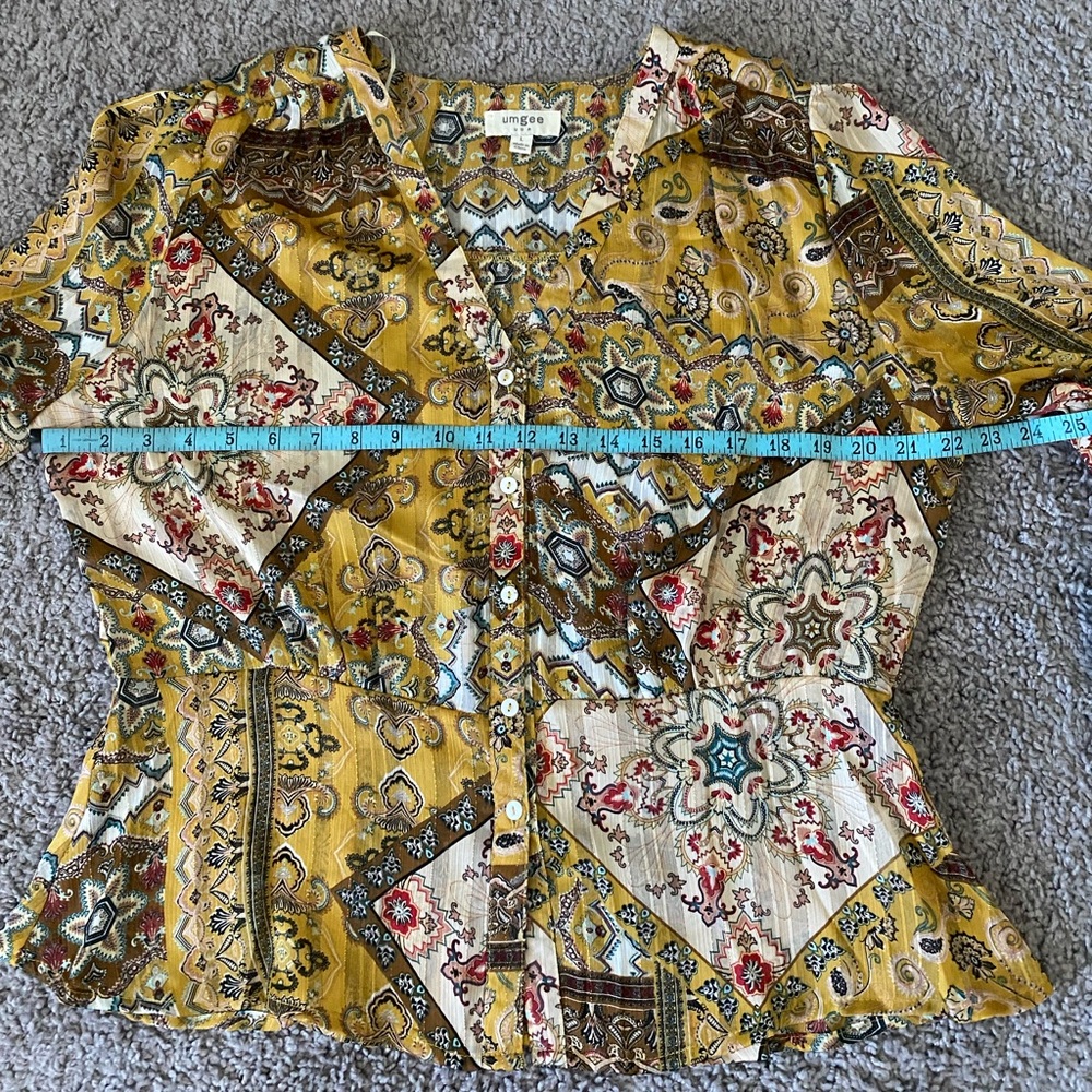 Umgee Patterned Blouse - image 4